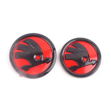80mm 90mm ABS Skoda Car Front Hood Sticker Rear Emblem Badge Decal