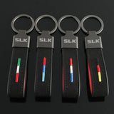 Mercedes Benz SLK Logo Suede Car Keychain Key Pendant