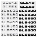 Mercedes Benz GLE43 GLE63 GLE300 GLE320 GLE350 GLE400 GLE450 GLE500 GLE550 Car Rear Sticker Emblem Badge