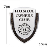 Honda Metal Shield Car Rear Sticker Auto Window Emblem Badge Decal