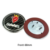 68MM SAAB SCANIA Logo ABS Car Front Bonnet Emblem Badge Rear Sticker Decal