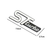 Ford ST Turbo Metal Car Side Sticker Trunk Emblem Badge Decal