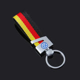 Volkswagen VW Nylon Webbing Car Keychain Pendant Key Chain Holder