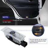 Car Door Welcome Laser Shadow Lamp Projector LED Light for Dodge Challenger 2015-2019