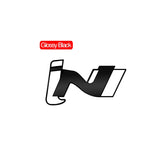 Hyundai iN Logo Metal Car Front Grille Emblem Badge Rear Sticker Decal