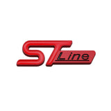 6x2.1cm Ford ST Line Metal Car Side Sticker Trunk Emblem Badge Decal