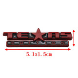 Jeep Texas Edition Metal Car Rear Sticker Decal Auto Body Side Emblem Badge