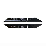 4pcs Skoda SUPERB KODIAQ KAMIQ KAROQ ABS Car Fender Side Sticker Decal Emblem Badge