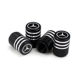 4pcs/set Mercedes Benz Metal Car Wheel Tire Valve Stem Caps Covers