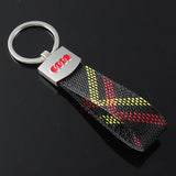 Audi Logo Metal Nylon/Oxford webbing Car Keychain Pendant