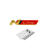 Hyundai N Line Logo Metal Car Front Hood Grille Emblem Badge Decal