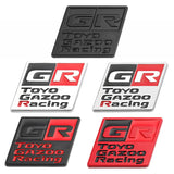 Car Grille Emblem Rear Decal for GR Toyo Gazoo Racing CHR Avalon Supra Corolla Rav4 Avensis Auris Yaris Head Trunk Badge