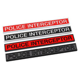 Ford Police Interceptor Metal Car Rear Sticker Auto Body Side Emblem Badge Decal