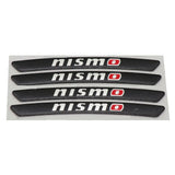 4pcs/set 9cm Nissan Nismo Aluminum Alloy Car Wheel Rim Tyre Sticker