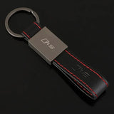Audi RS Sline Car Logo Leather Keychain Key Holder Keyring