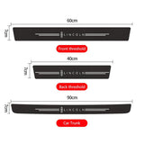 Lincoln Carbon Fiber Car Door Threshold Scratch Proof Sticker Decal