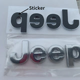 Jeep ABS Car Front Hood Emblem Badge Body Side Sticker Rear Decal