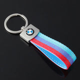 BMW Nylon Webbing Car Key Chain Keyring Keychain Pendant