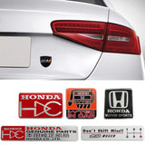 Car Body Sticker for Honda Fit Jazz City Civic Inspire Jade Accord HRV CRV Odyssey Crosstour Ivtec Mugen Side Badge Decoration