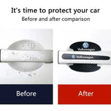 Volkswagen VW Carbon Fiber Car Door Bowl Handle Anti-collision Protective Stickers Scratches Film