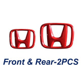2PCS Car Front Grille Emblem Rear Trunk Badge Cover Sticker for XRV Accord Civic FIT URV VEZEL Jade Inspire Accessories