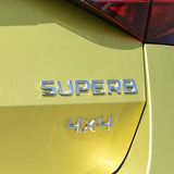 Skoda RAPID SUPERB OCTAVIA KAROQ KODIAQ KAMIQ Fabia 4x4 YETI Metal Car Rear Sticker Trunk Emblem Badge Decal