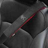 2pcs/set Peugeot Suede Car Safety Belt Pads Shoulder Covers