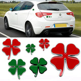 Alfa Romeo Clover Metal Car Rear Sticker Emblem Badge Decal