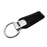 Audi Metal Car Key Chain Holder Leather Keyring Pandant