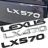 ABS for  LX470 LX570 Logo IS300 ES250 ES350 IS250 CT200H GS350 NX200T Car Rear Trunk Emblem Badge Sticker Auto Accessories