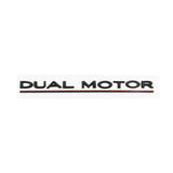 Tesla DUAL MOTOR Logo ABS Car Rear Sticker Emblem Badge Decal