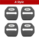 4pcs/set Ford Stainless Steel Car Door Lock Cover Protection