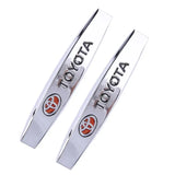 2pcs Toyota TRD Metal Car Fender Side Badge Decal Rear Emblem Sticker