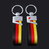 Audi Sline RS Car Logo Nylon Webbing Keychain Keyring
