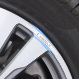 4pcs/set 9cm Lincoln Aluminum Alloy Car Wheel Rim Tyre Sticker