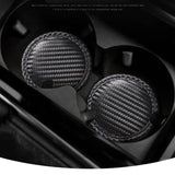 2pcs/set MINI Cooper Carbon Fiber Car Water Coaster Non-slip Mat