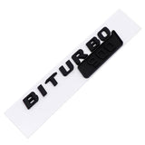 Mercedes Benz BITURBO 700 800 900 Logo ABS Car Rear Sticker