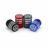 4pcs/set Volkswagen VW Rline Metal Car Wheel Tire Valve Stem Caps Covers