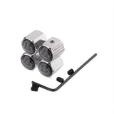 4pcs/set Mercedes Benz Brabus Anti-Theft Car Air Valve Stem Cap Auto Tyre Valve Covers