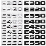 Mercedes Benz E300 E320 E350 E400 E420 E430 E500 E550 Car Rear Stickers Enblem Badge
