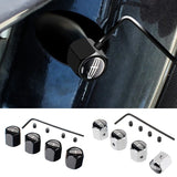 4pcs/set Lincoln Anti-Theft Car Air Valve Stem Cap Auto Tyre Valve Covers