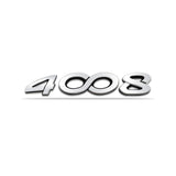 Peugeot 2008 3008 4008 5008 Metal Car Trunk Sticker Decal Auto Letter Emblem Badge