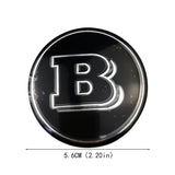 4Pcs 56/90mm Mercedes Benz Brabus Car Wheel Hub Sticker Decal