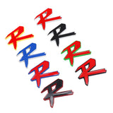 Car Front Grille Sticker Auto Body Side Decal Badge R Logo for Honda Crosstour Odyssey Insight Elysion CRZ Vezel City Civic