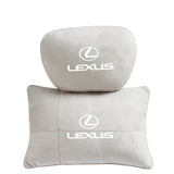 For Lexus Car Comfort Suede Neck Care Waist Pillow Interior Accessories