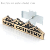 Jeep High Country Metal Car Body Fender Side Sticker Auto Front Grille Emblem Badge
