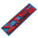 ABS Car Body Side Sticker for  VTEC TURBO Fit Jazz City Civic Inspire Accord HRV CRV Odyssey Jade Emblem Badge Accessories