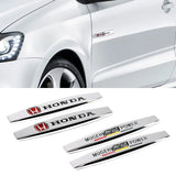 2pcs Honda Mugen Typer Logo Metal Car Fender Side Badge Decal Rear Emblem Sticker