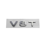 Audi V6T V8T ABS Car Rear Sticker Trunk Emblem Badge Decal