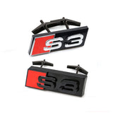 Audi S3 S4 S5 S6 S7 S8 RS3 RS4 RS5 RS6 RS7 RS8 Logo ABS Car Front Grille Emblem Badge